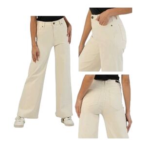 High Rise Meg Fab Ab Wide Leg